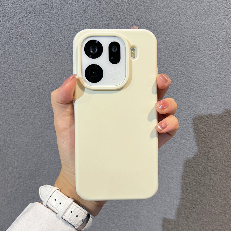 Real Liquid Silicone Case Suitable for Oppo Find X8S, New Model Silicone Case for Find X9 Pro, Simple Anti-Drop Design for Find X7 Ultra Real Liquid Silicone Case Suitable for Oppo Find X8S, New Model Silicone Case for Find X9 Pro, Simple Anti-Drop Design for Find X7 Ultra