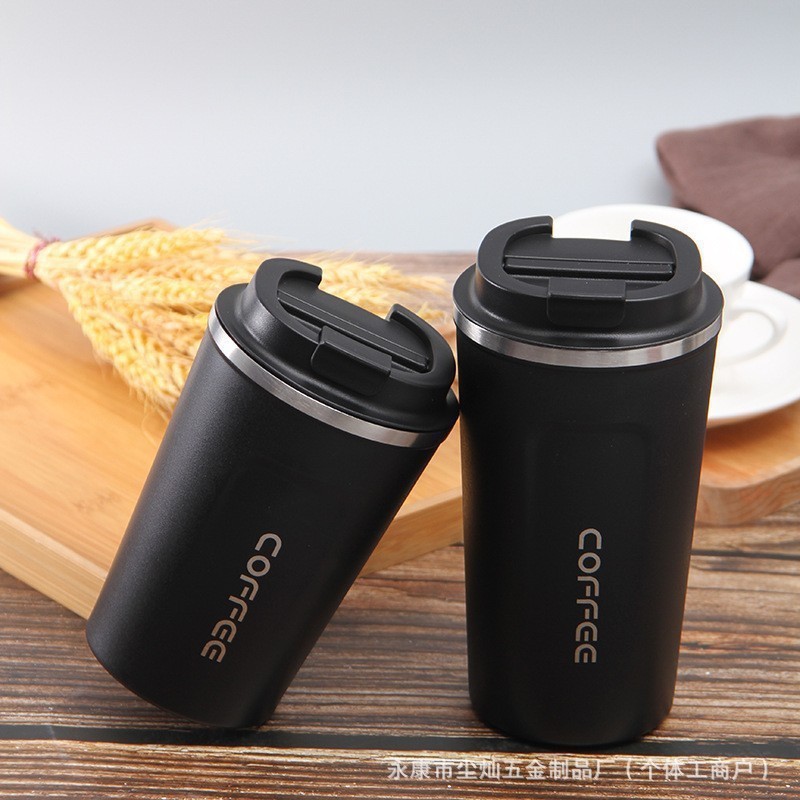 Taza de café de tercera generación Taza termo de acero inoxidable 304 Taza de agua potable directa de negocios Taza portátil para automóvil Regalo al por mayor