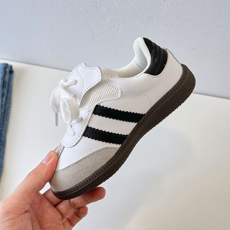 Höstnya Barn S Skor Flickor Äkta Läder Dexun Små Vita Pojkar Lättvikts Halkfri Casual Forrest Gump_voghion.com