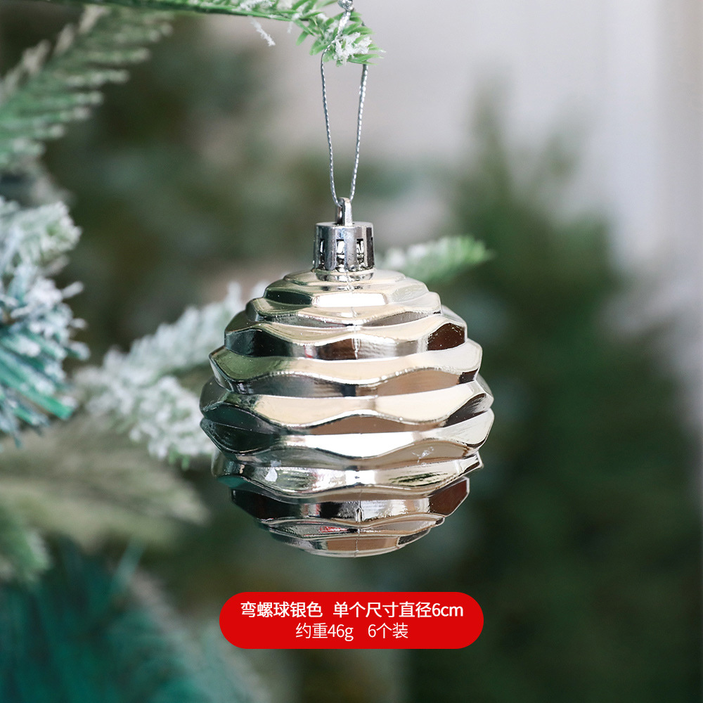 Bola de Navidad Duodua bolsa decoraciones de Navidad de forma especial bola pintada árbol de Navidad colgante accesorios centro comercial de techo al por mayor