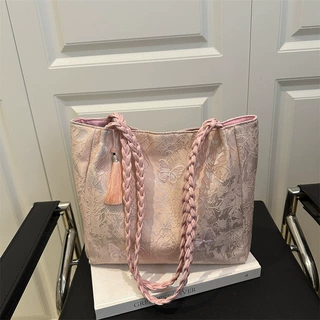 大容量新中式韩版2025夏季洋气通勤女士休闲腋下单肩托特包包女