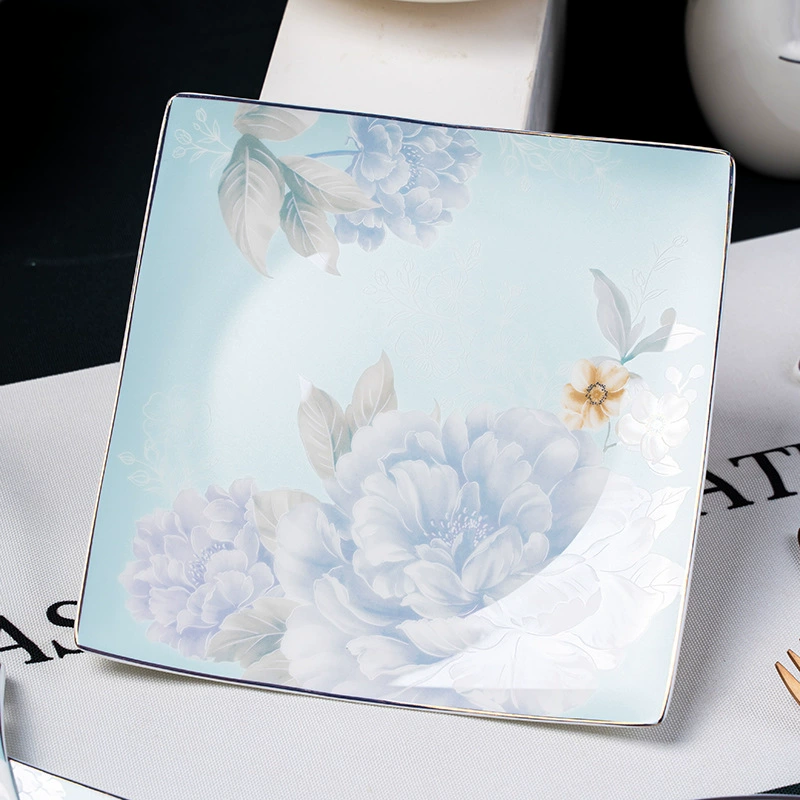 Set, ceramic tableware, Chinese style, simple and elegant design