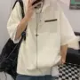 小众男短袖美式夏季华夫格