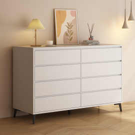 斗柜卧室法式奶油风床尾置物柜客厅靠墙收纳柜简约带抽储物五斗柜