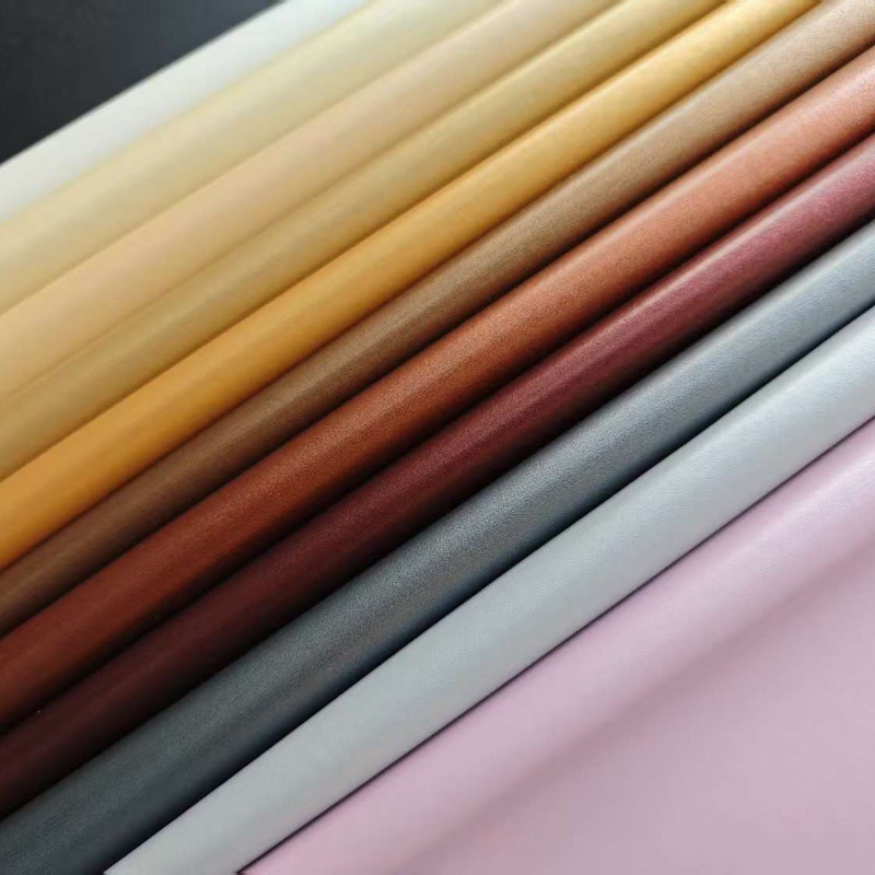 1.0mm拉毛底珠光小羊纹100纹436纹箱包皮革PVC皮革现货2025新款