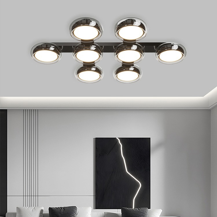 Lámparas de sala de estar modernas lámparas de diseño italianas simples lámparas de dormitorio principal sensación simple y lujoso restaurante Zhongshan