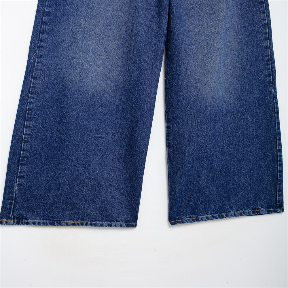 Completo due pezzi in denim da donna top smanicato e pantaloni_voghion.com
