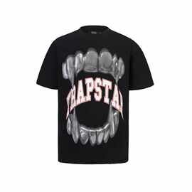 Trapstar街头休闲宽松情侣款美式潮牌嘻哈复古短袖T恤