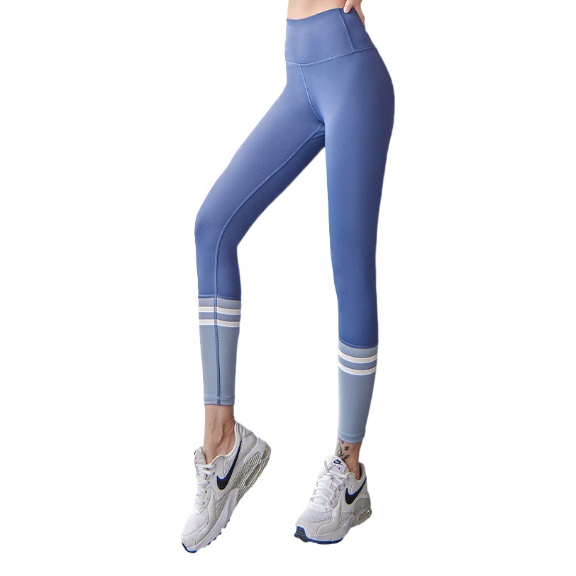 Juyitang pantalones de yoga empalmados pantalones de fitness melocotón elevación de cadera cintura alta pantalones de yoga adelgazantes para mujeres