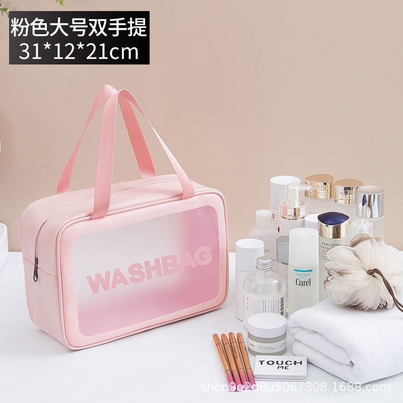 ポータブル化粧品バッグ、厚みのあるトイレタリーバッグ、大容量の旅行用収納バッグ、家庭用化粧品収納バッグ|undefined