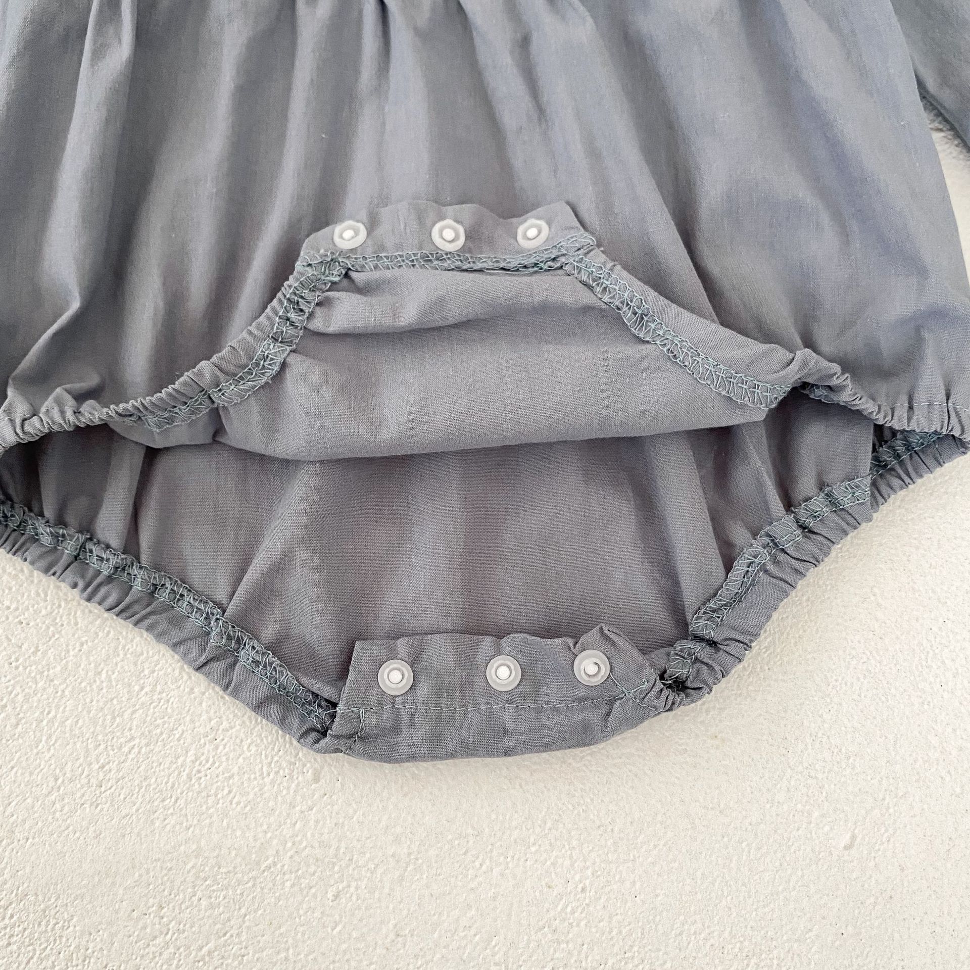 INS 2024 Herbst Baumwolle Klasse A Schwestern Mädchen Baby Spitze Puppe Hals Langarm Furz Gewickelt Romper + Rock_voghion.com