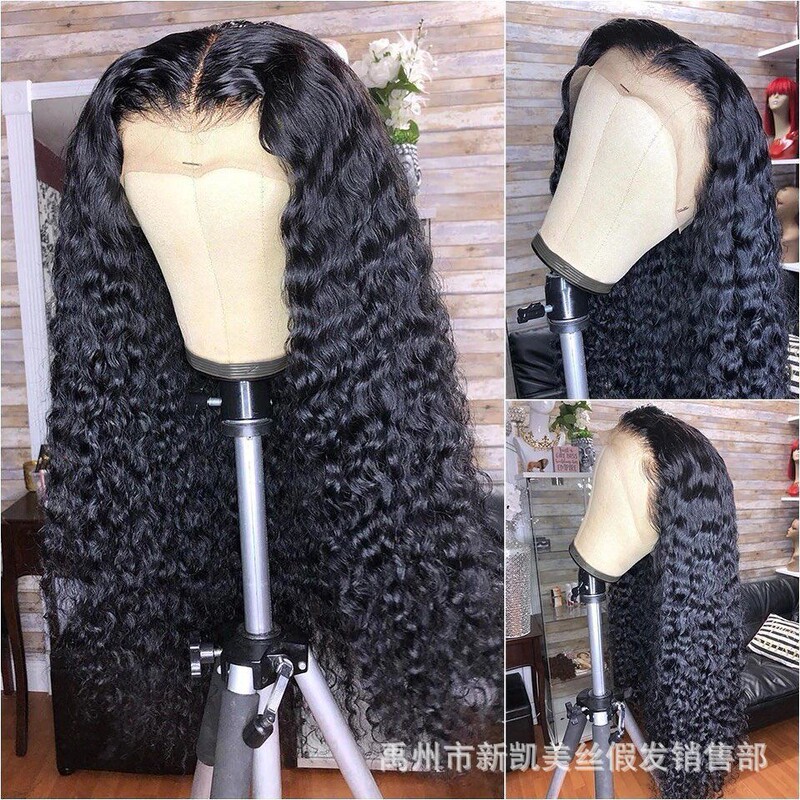 Jerry Curls 13x 4 Lace front Wig curly hair head cover spot a generation of hair Jerry Curls 13x 4 Lace front Wig curly hair head cover spot a generation of hair