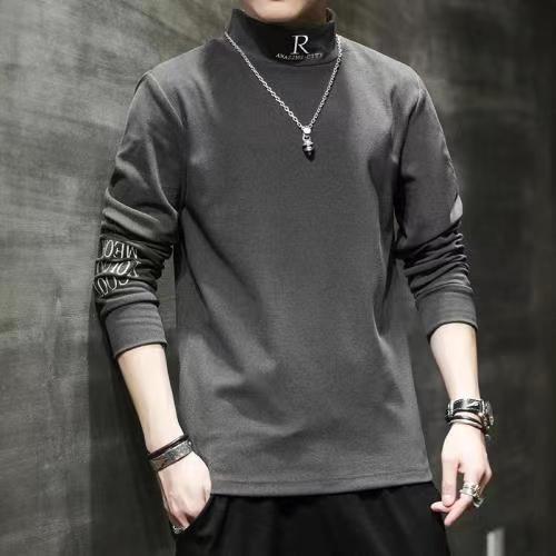 390 벨벳 긴 소매 회색