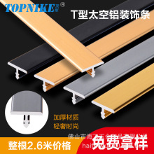 铝合金T形装饰条衣柜门背景墙线条E型铝合金封边条门板包边金属