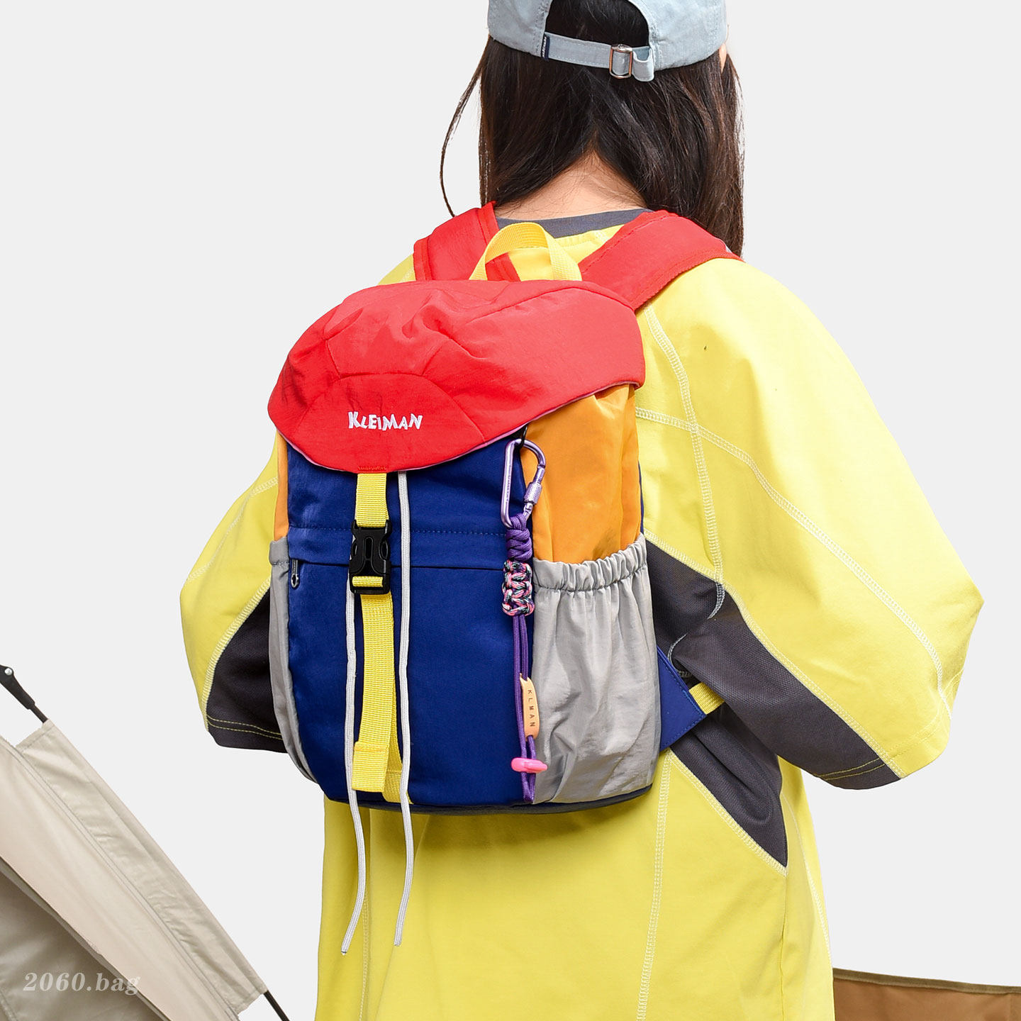 Mochila escolar impermeable estudiantes de viento color empalme ligero al aire libre nueva 2026 mochila de viaje mochila de gran capacidad