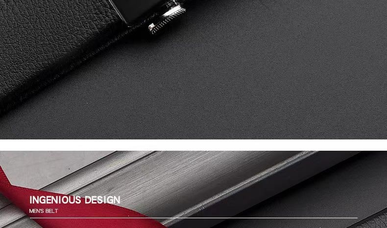 Top Layer Cowhide Men's Belt Trendy Automatic Buckle Waistband Men's Fashion Premium Casual Business Trouser Belt