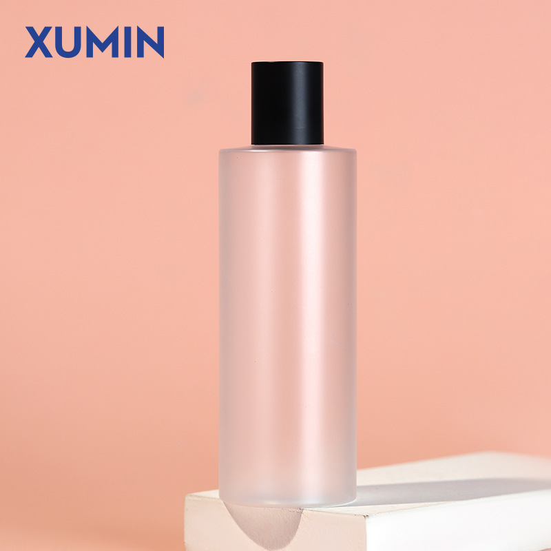 Ashimin 300ml botella de rocío puro PET transparente botella de solapa de mariposa negra/blanca botella cosmética esmerilada botella de tapa negra tonta image 14