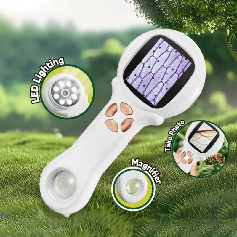 Handheld microscope for elementary school students, electronic magnifying glass, toy for experiments, (Cross-border trading), for secondary school, science