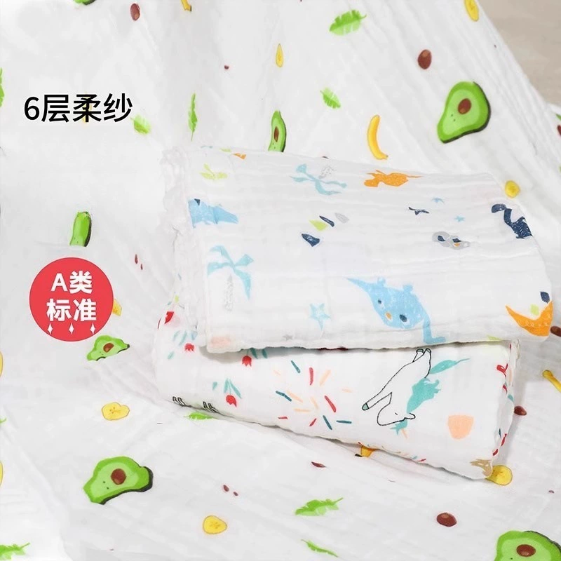 Шестислойное банное полотенце из чистого хлопка и марли, одеяло для новорожденных, банное одеяло, одеяло для новорожденных, производитель, оптовая продажа