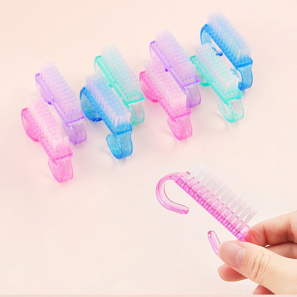 Fábrica directa de cepillo de uñas de color cepillo de uñas de plástico cepillo de uñas de limpieza cepillo de uñas pequeño cepillo de uñas herramientas de uñas