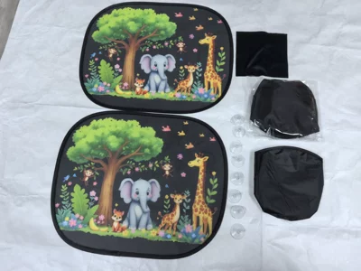 Sun shade Curtains, Summer Baby Sun Protection and - 4436-deer8-transparent-suction-cups