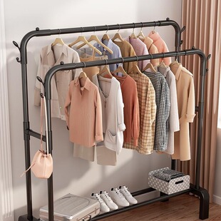 Simple Drying Rack Floor Household Coat Rack Bedroom Drying Rack Balcony Clothes Storage Rack Clothes Hanging