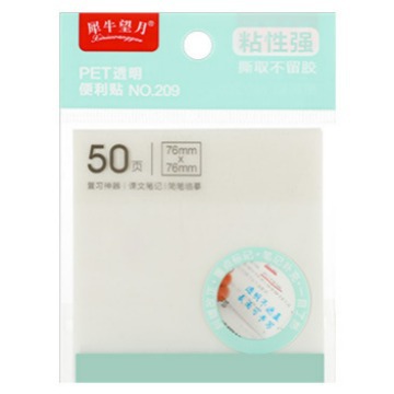 50 notas adhesivas transparentes esmeriladas notas adhesivas de color fluorescente PET notas de estudiante notas adhesivas n-pegatinas notas notas notas notas notas notas