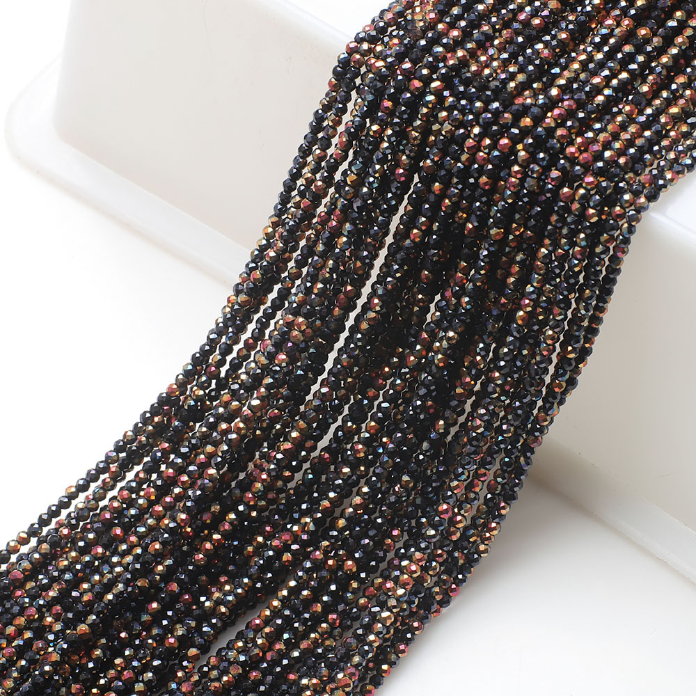 10g Weight Beads Jewelry Making Type 2MM Jewelry Making Size DIY Jewelry Accessories Classification 3 Pieces Per Pack Quantity Glass Material Solid Color Pattern Plating Design Elegant, Simple Style, Streetwear Style 3 Pieces Per Pack 2MM Glass Solid Color DIY Jewelry Accessories Beads 20