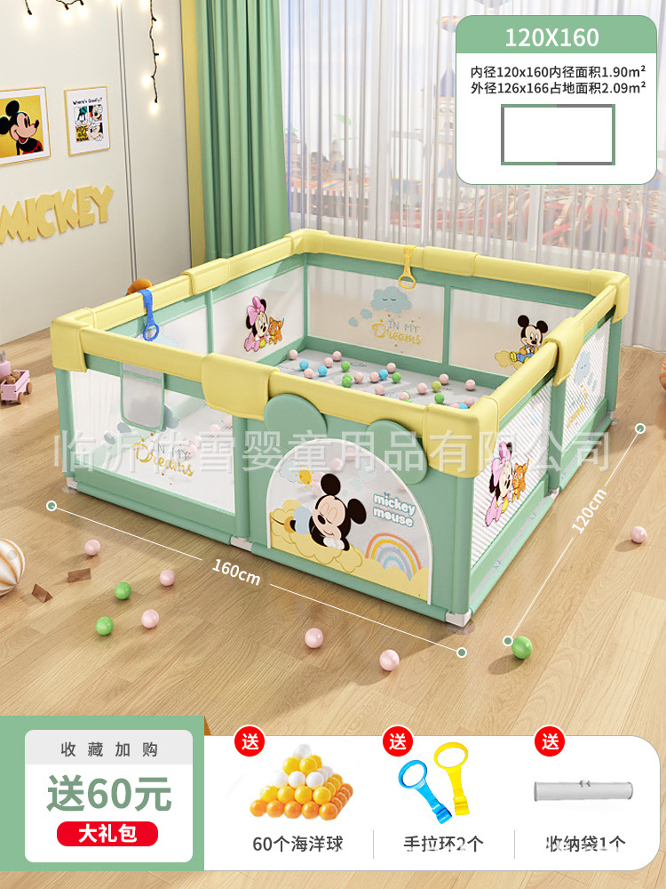 Jogos genuinos de Disney valla de protección para bebés domésticos interiores valla de piso para niños valla de rastreo
