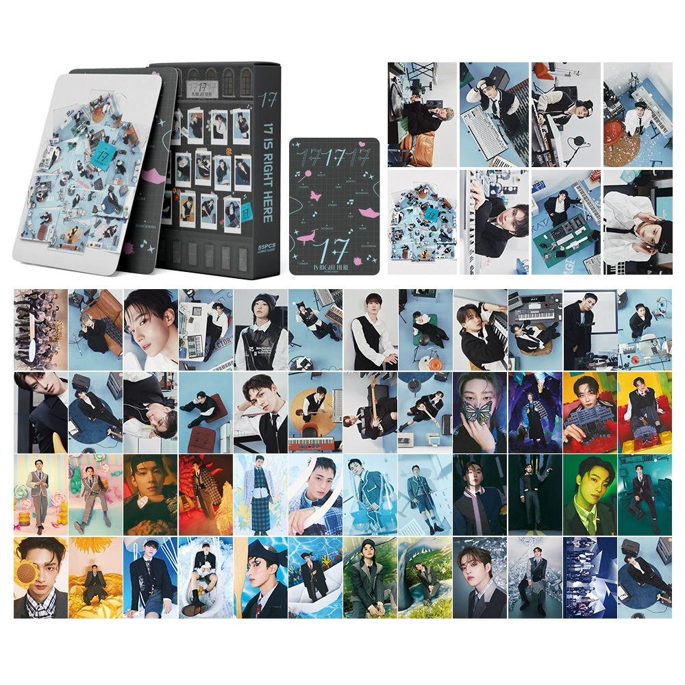 Набор LOMO-карт 54–55 шт., фото-карты K-pop / южнокорейских альбомов, разные дизайны