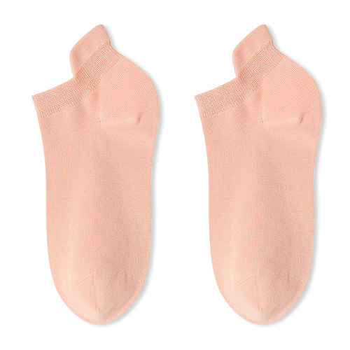 Socks for women summer thin pure cotton antibacterial sweat-absorbent and deodorant short socks for women black and white cotton spring and autumn women's socks