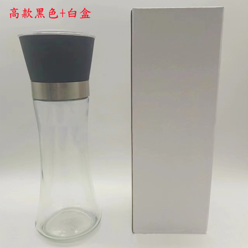 现货手动研磨器家用不锈钢厨房海盐胡椒研磨瓶调料瓶撒料玻璃瓶子|undefined
