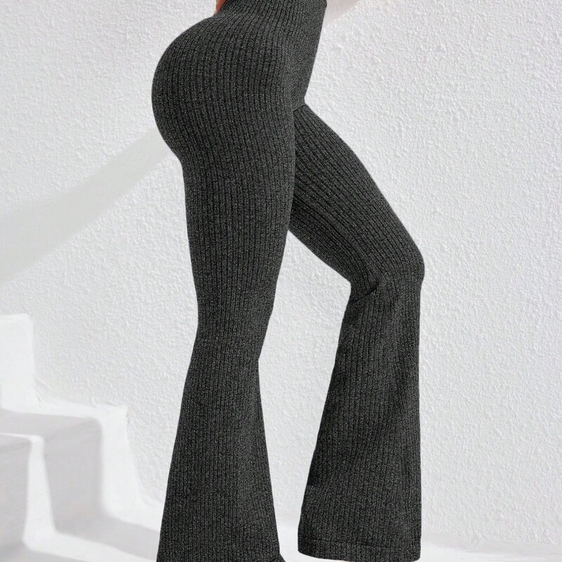 Cross-Border Popular Yoga Pants High-Waisted Wide-Leg Flared Butt-Lifting Fitness Pilates Outdoor Sports Flared Pants for Women