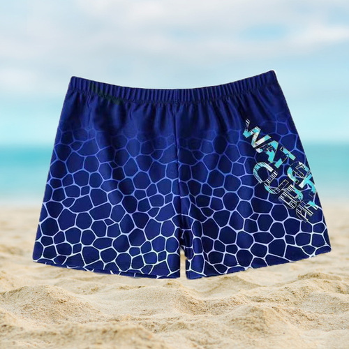 Men's Swimsuit Anti-Embarrassment Flat-Bottom Swim Trunks Men's New Quick-Dry Plus Size Professional Hot Spring Swimming Full Set Equipment