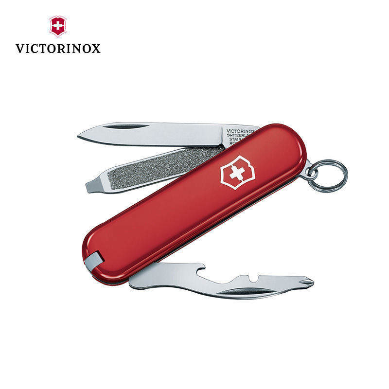 维氏瑞士军刀 58MM司号员0.6163迷你水果刀 军士刀 多功能折叠刀