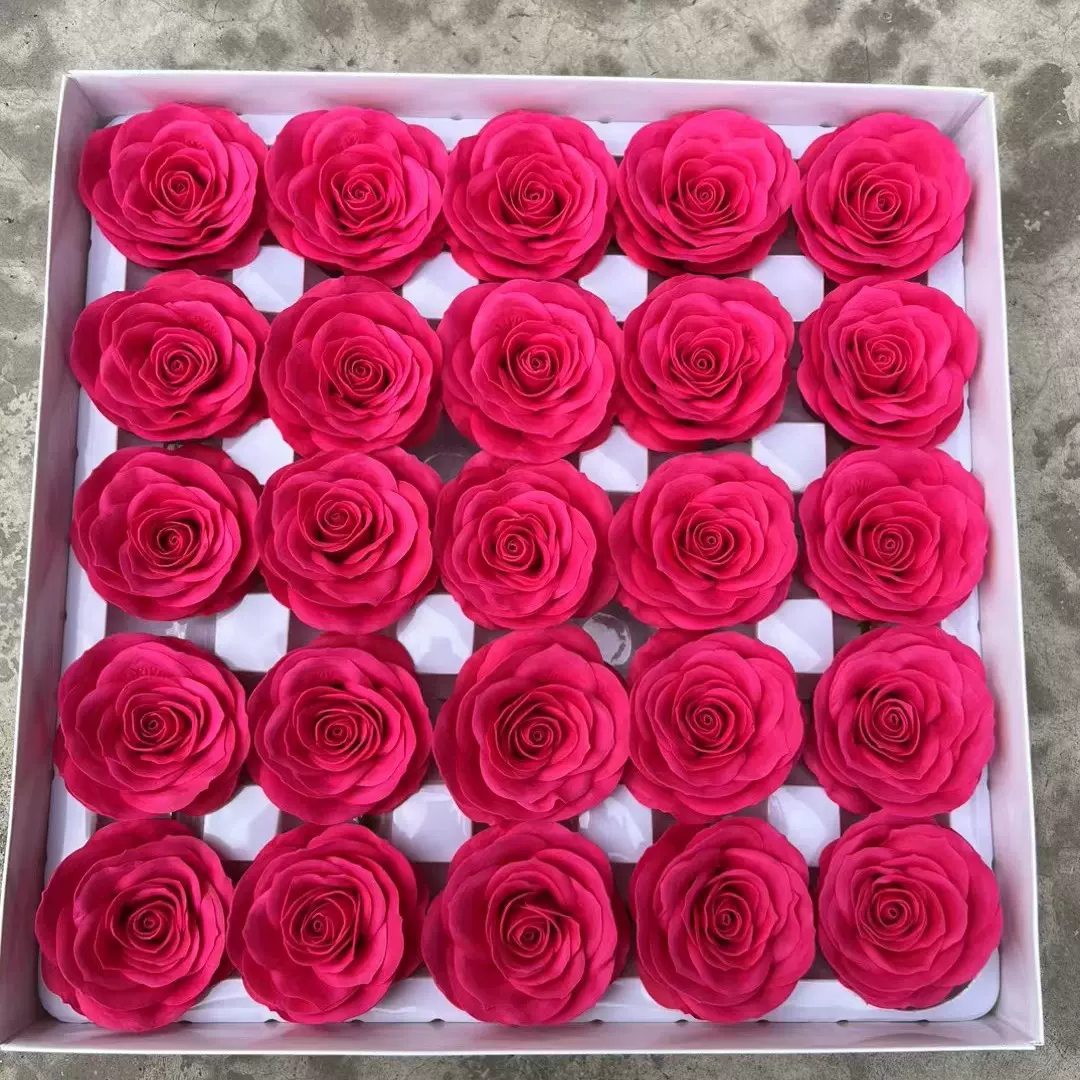 新款七层苏醒香皂花玫瑰头仿真永生花玫瑰花手工diy材料花束材料
