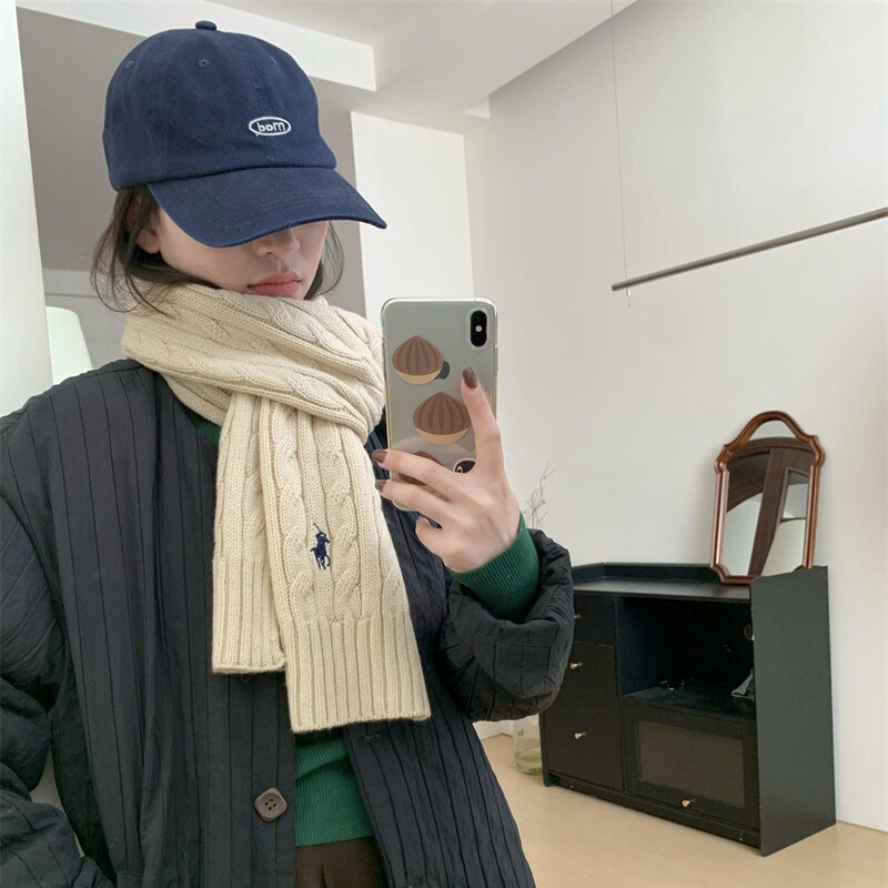 Time-Honored Reputation! Wool Knitted Scarf for Couples, Versatile Solid Color Neck Warmer, Fashionable Winter Korean Style Time-Honored Reputation! Wool Knitted Scarf for Couples, Versatile Solid Color Neck Warmer, Fashionable Winter Korean Style