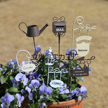 铁艺迷你小水桶花盆铁艺花插铁艺花园多肉摆件阳台造景厂家直销