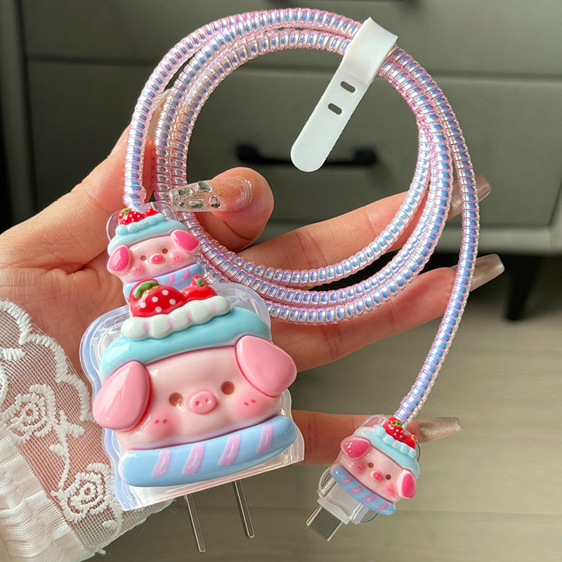 Suitable for Apple 20w Charger Protective Cover iPhone15Pro Mobile Phone Fast Charging Data Line Bite Protective Cover