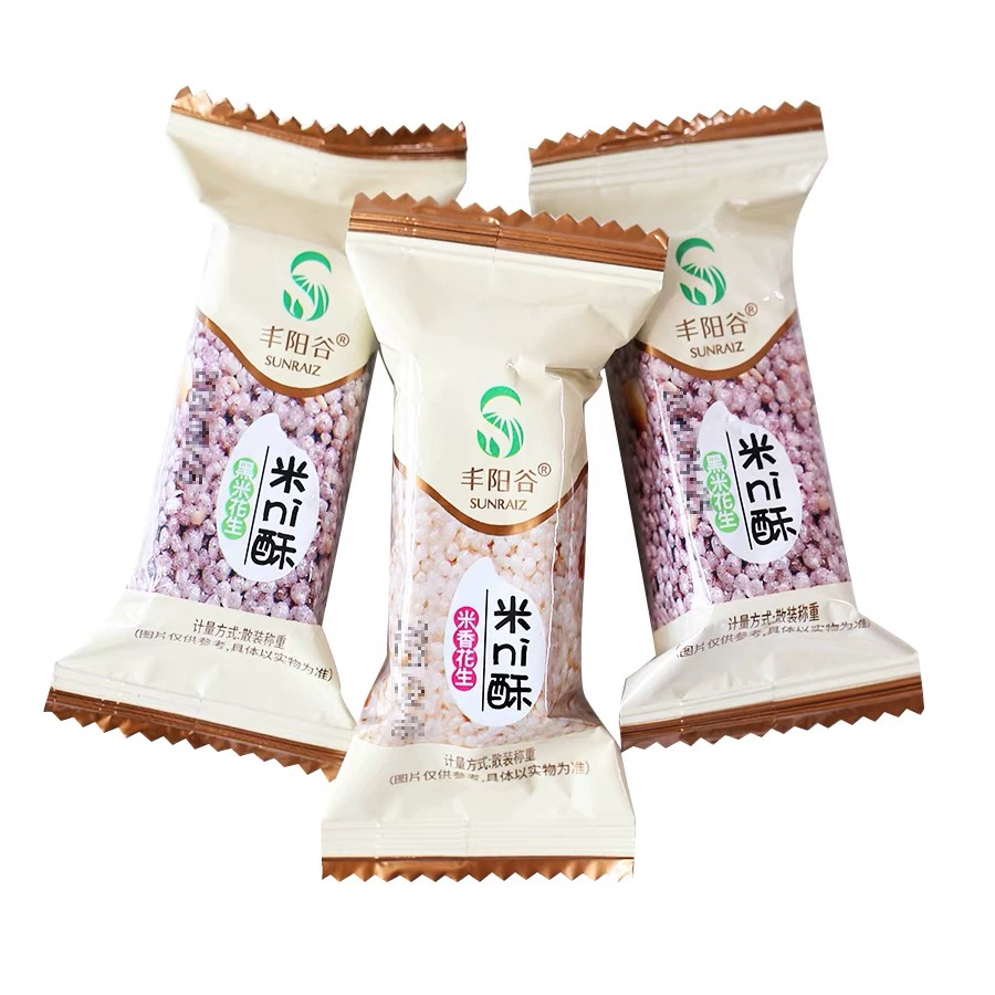 丰阳谷 Bulk rice crispy fragrant rice black rice peanut flavor rice krispies internet celebrity snacks puffed snacks new year goods wholesale