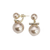 Universal retro earrings from pearl, Chanel style, double wear, light luxury style, french style