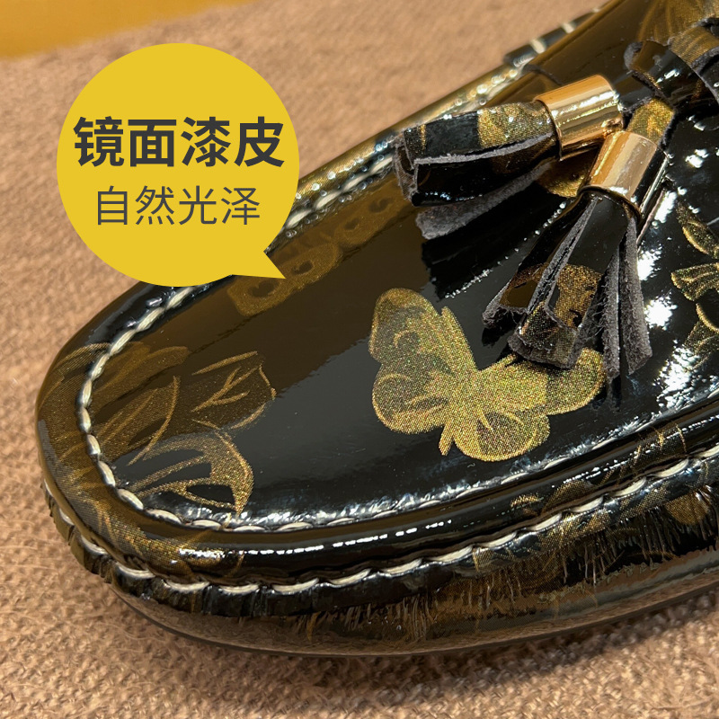 Mark Gucci Luxury Men's Shoes 2025 New Patent Leather Glossy Classy British Business Leather Shoes Casual Beanie Shoes Mark Gucci Luxury Men's Shoes 2025 New Patent Leather Glossy Classy British Business Leather Shoes Casual Beanie Shoes