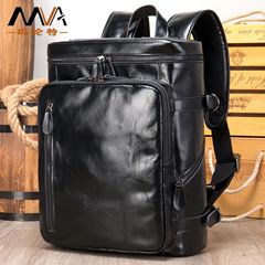 クロスボーダー卸売り狂馬皮ランドセル本革レトロ男性リュックサック男性大容量牛革パソコンバッグ