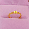 Brass ring, ethnic jewelry heart-shaped, ethnic style