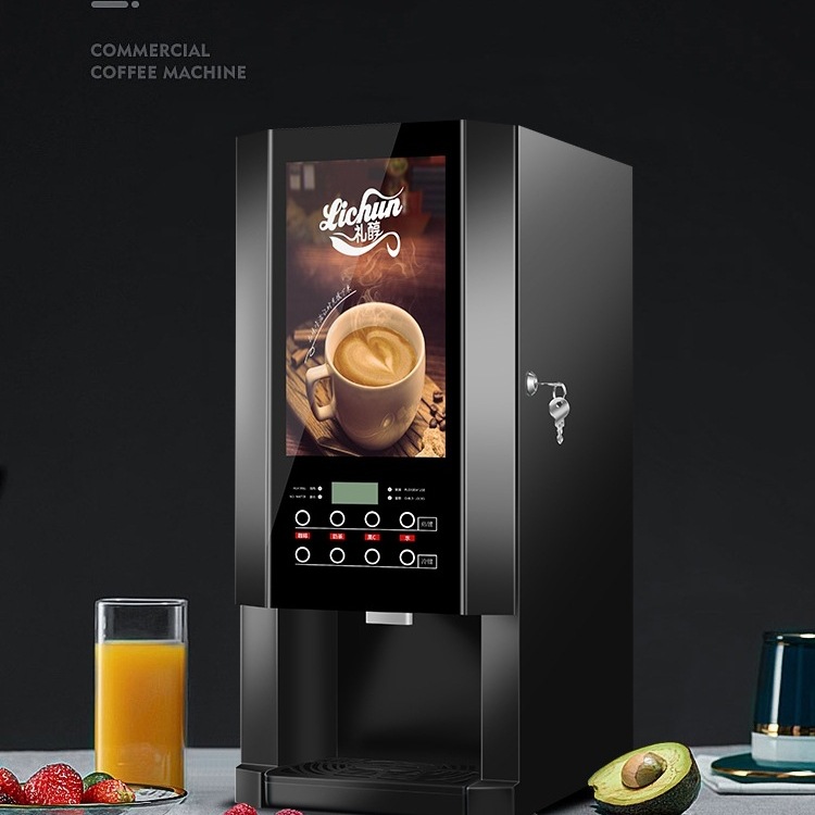 Lichun Commercial Fully Automatic Instant Coffee Machine Hot Drink Machine Office Instant Coffee Milk Tea All-In-One Hot and Cold Machine