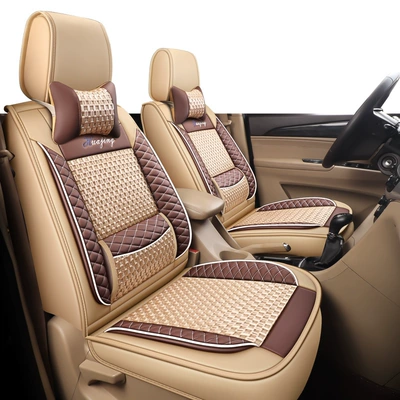 Jiachen, Baojun 730, Full Surround, Universal seat cover - 2-seats-ice-silk-rice-color-604015