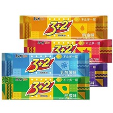 【新品】康师傅3+2苏打夹心饼干125g奶油柠檬蓝莓香草批发一整箱