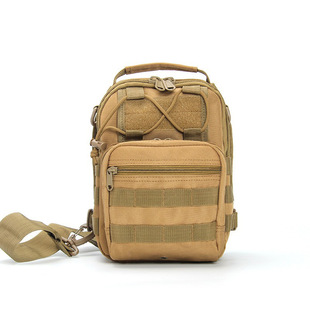 Factory Direct Sales Cross-Border Hot Products Outdoor Camouflage Chest Bag Military Fans Outdoor Tactical Chest Bag Single Shoulder Crossbody Bag