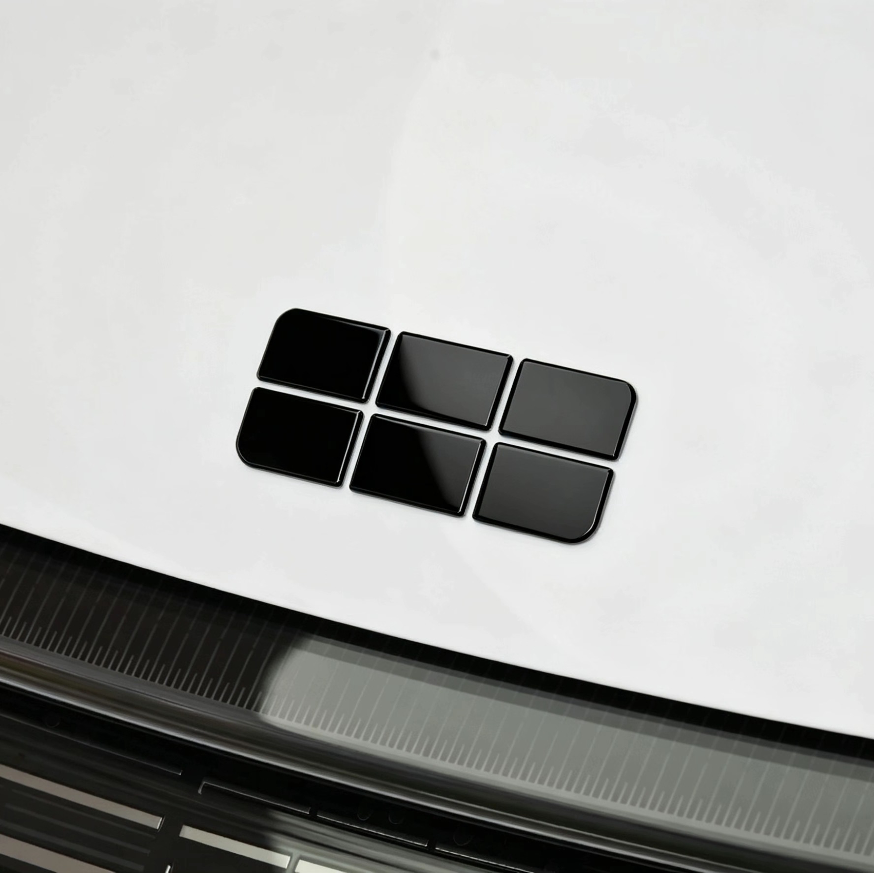 Suitable for Geely Galaxy L7/ Car rear emblem sticker personalized black modification Black Warrior non-destructive installation
