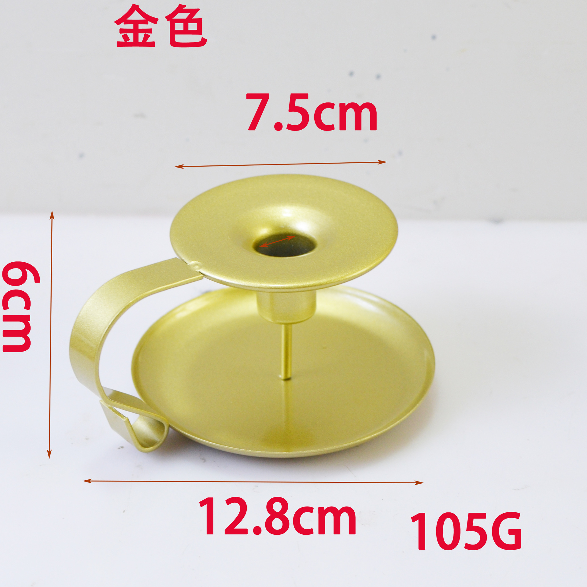 Retro estilo Europeo de mano Candelabro de la boda decoración taza de té titular de la vela de hierro negro candelabro artesanías fábrica al por mayor